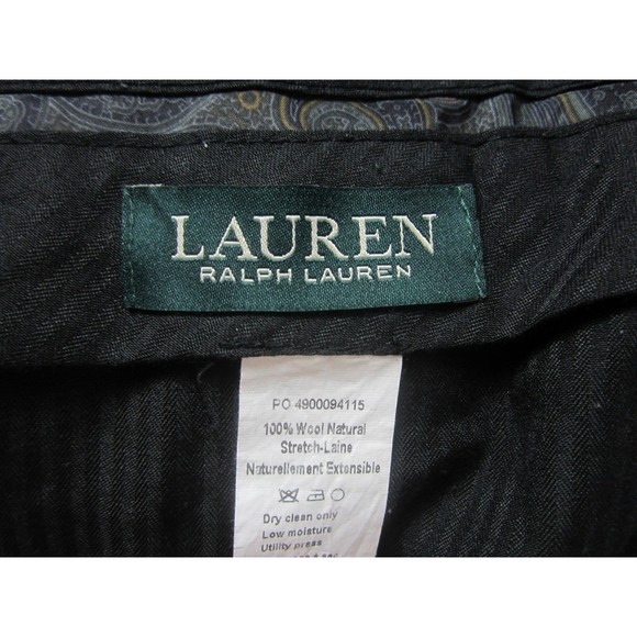 Lauren Ralph Lauren Dress Pants Men's 36x30 Navy Blue RN 90736 - Picture 3 of 4